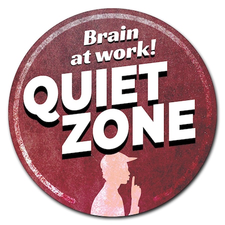 Quiet-zone Circle Corrugated Plastic Sign